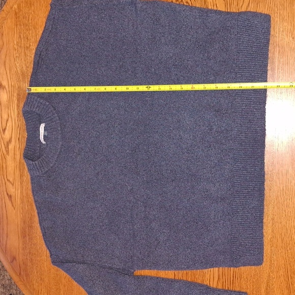 NWT American Eagle Outfitters Junior's Small Charcoal Crew Neck Cropped Sweater - Picture 4 of 7